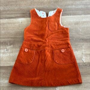 Gymboree Vibrant Orange Dress with Button Accents